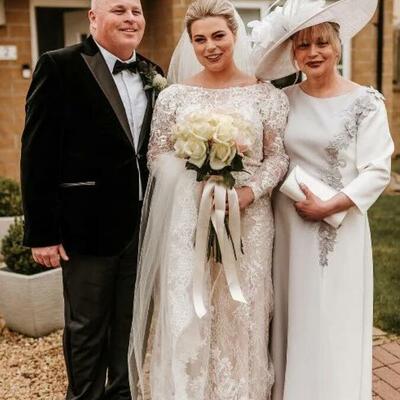 Sliver lace apliques mother dresses simple wedding guest mother of the bride /groom formal dress