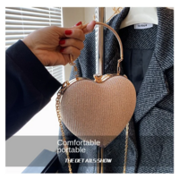  Luxury Heart Shape Evening Clutch Bag - Thumbnail 5