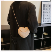 Luxury Heart Shape Evening Clutch Bag - Thumbnail 8