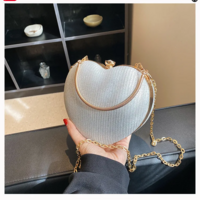  Luxury Heart Shape Evening Clutch Bag - Thumbnail 11