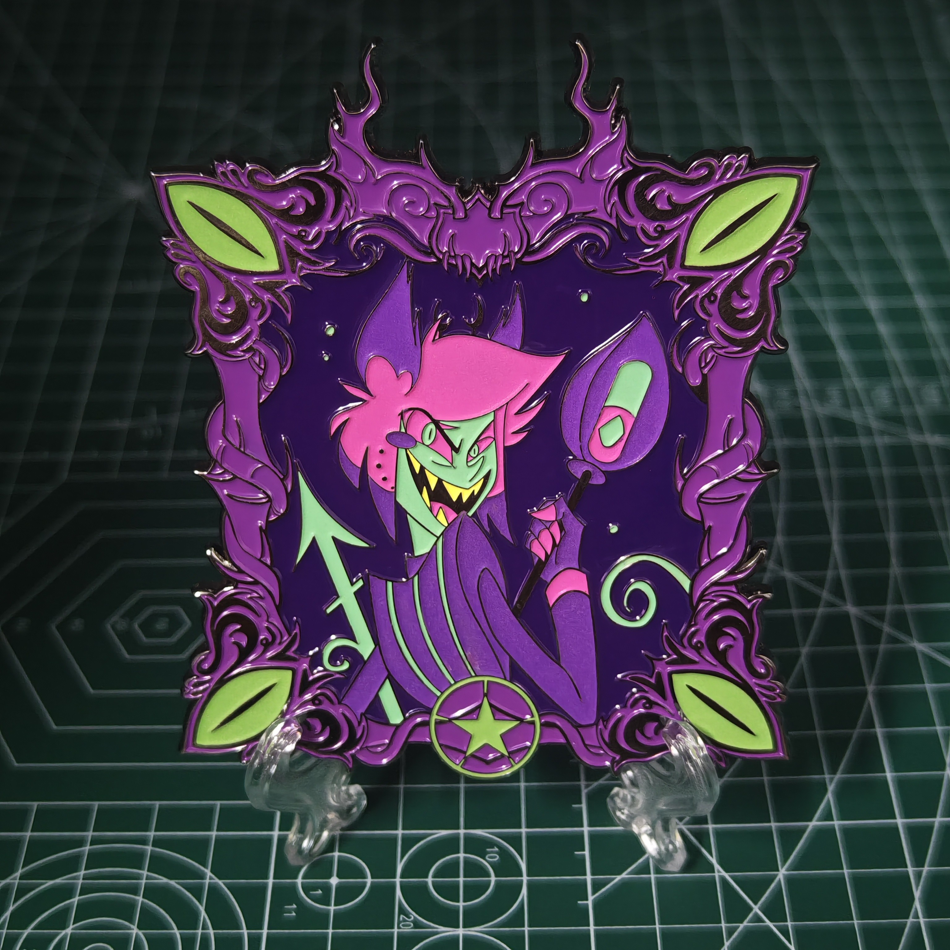 Alastor Enamel Pin Hazbin Hotel Fan Art Pin sold by Pandas12 on