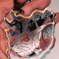 Iridescent Jackalope Keychain  - Thumbnail 1