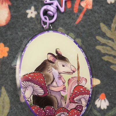 Magical possum keychains