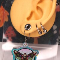 Death Head Moth Earrings - Thumbnail 1