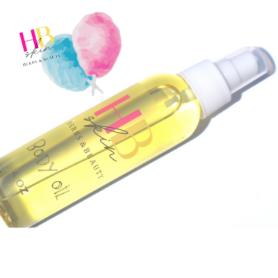Cotton candy body oil 4 fl oz.