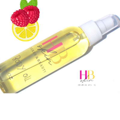 Raspberry lemonade body oil 4 fl oz.
