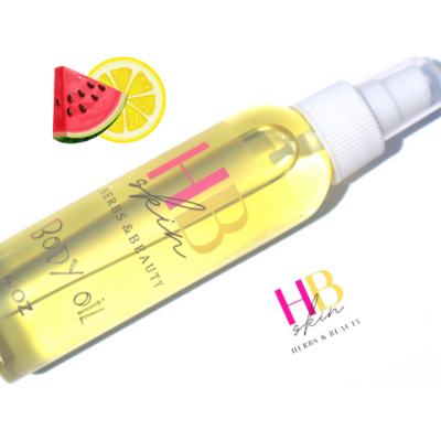 Watermelon lemonade body oil 4 fl oz.