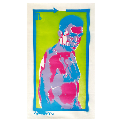 Sean - green stencil