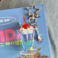 *Free Shipping*ICE CREAM COCKTAILS KEY CHAIN - Thumbnail 1