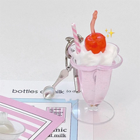 *Free Shipping*ICE CREAM COCKTAILS KEY CHAIN - Thumbnail 2