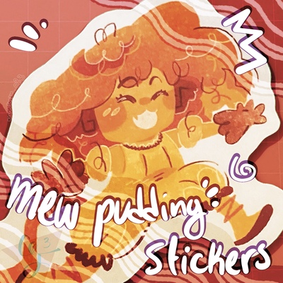 Mew Pudding stickers 