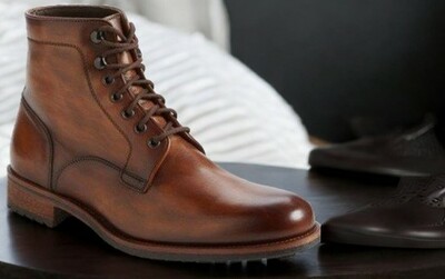 Brown Traveling Dress Lace Up Boot Handmade Edition For Men's 7-13