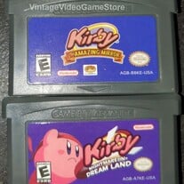 Kirby Nightmare in Dream Land Kirby and the Amazing Mirror GBA Video Game Boy Advance Nintendo