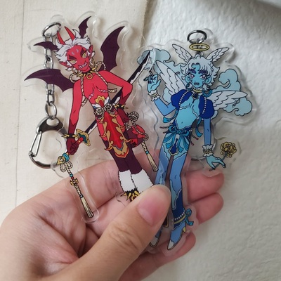 Angel and Devil Keychains