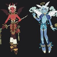 Angel and Devil Keychains - Thumbnail 1