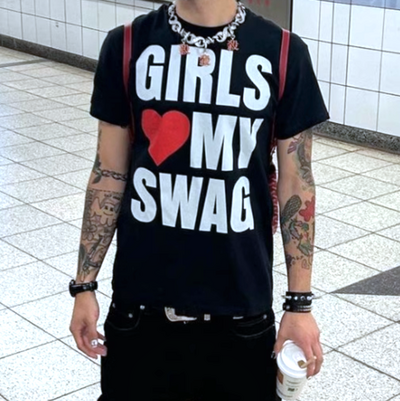 Free Shipping-GIRLS/BOYS LOVE MY SWAG TEE