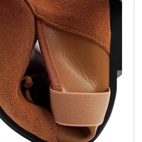 Big Toe Mary Jane Flat Shoes - Thumbnail 4