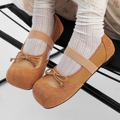 Big toe mary jane flat shoes