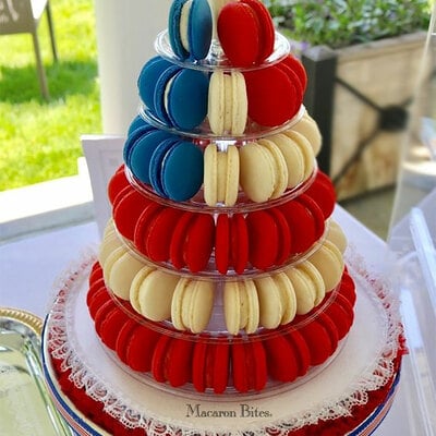 Macaron - The American Flag French Macaron Cookies (24 pack) - Thumbnail 4