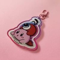 Kirby and Waddle Doo Acrylic Keychain - Thumbnail 1