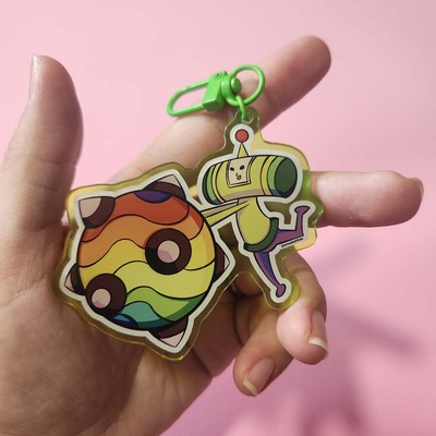 Katamari prince acrylic keychain