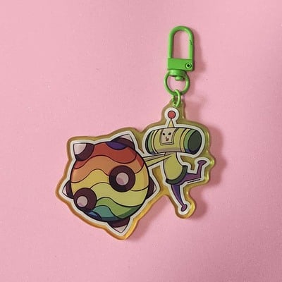 Katamari prince acrylic keychain