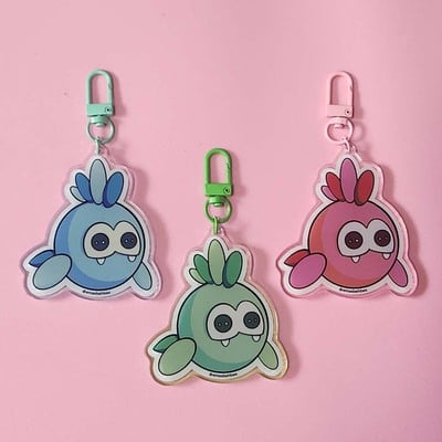 Tloz sand seal acrylic keychain (blue)