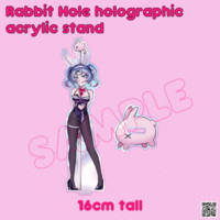 Hatsune Miku Rabbit Hole Holographic Acrylic Stand  - Thumbnail 2