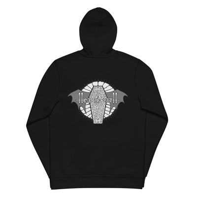 Heavydeath - Logo Sarcophagus front/back print (zip hoodie)