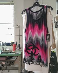 OOAK Afterglow Unisex Biohazard Tank - Thumbnail 6