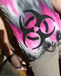 OOAK Afterglow Unisex Biohazard Tank - Thumbnail 1