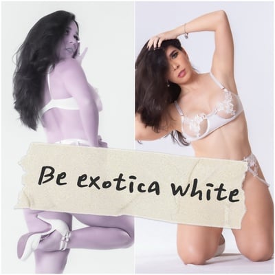 Be exotica lingerie digital set (white)