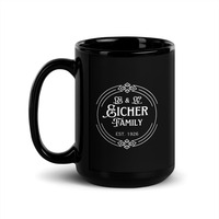 Eicher 15oz Black Glossy Mug - Thumbnail 1