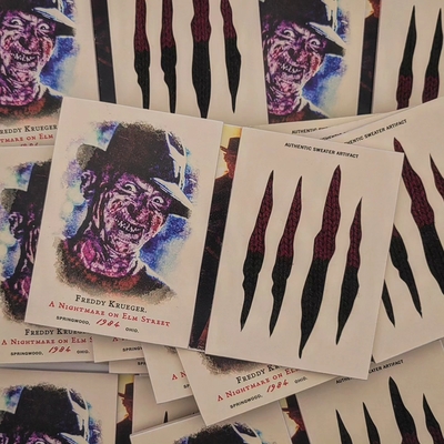 Freddy Krueger - A Nightmare on Elm Street Custom Sweater Artifact Trading Card Booklet