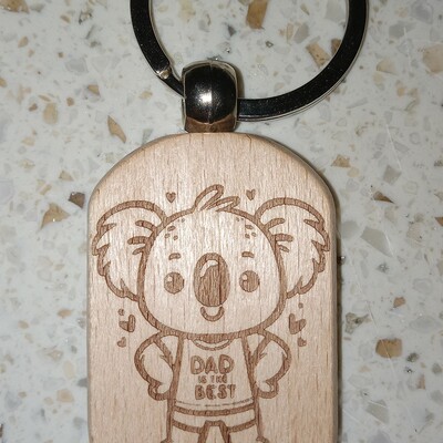 #247 koala dad keyring