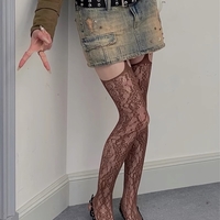 Lace y2k suspender tights - Thumbnail 2