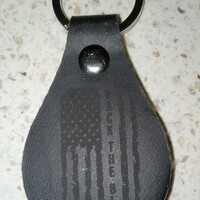 #249 Back the Blue leatherette keyring - Thumbnail 1