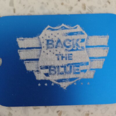 #252 back the blue sheild