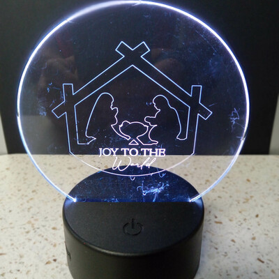 #260 led night light - joy to the world