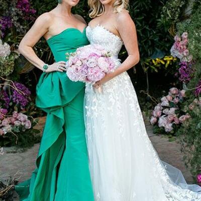 Green mother dresses simple wedding guest mother of the bride /groom formal dress