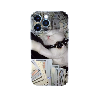 Rich cat iphone case - Thumbnail 2