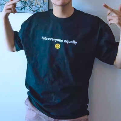 Free shipping-hate everyone equally tee - Thumbnail 1