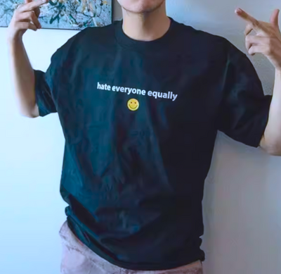 Free Shipping-HATE EVERYONE EQUALLY TEE