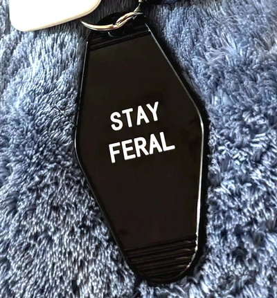 Free Shipping-"STAY REAL" KEYCHAIN 