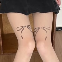 Dollette bow tattoo tights - Thumbnail 4