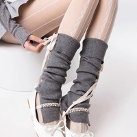 Soft ribbon ballet leg warmers - Thumbnail 3
