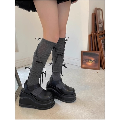 Balletcore ribbon bow stockings