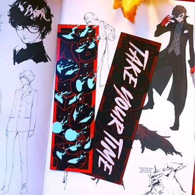 Persona 5 "Take Your Time" Masks Bookmark