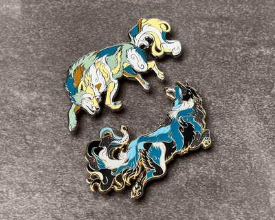 Duality Wolves - Enamel Pin Set