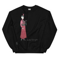 Cleo Harper Red Lady Unisex Sweatshirt with Embroidered logo at the wrist - Thumbnail 2